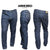 Blue armored jeans in baggy style