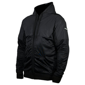 Armored Black on Black Reflective Performance Hoodie - lazyrolling